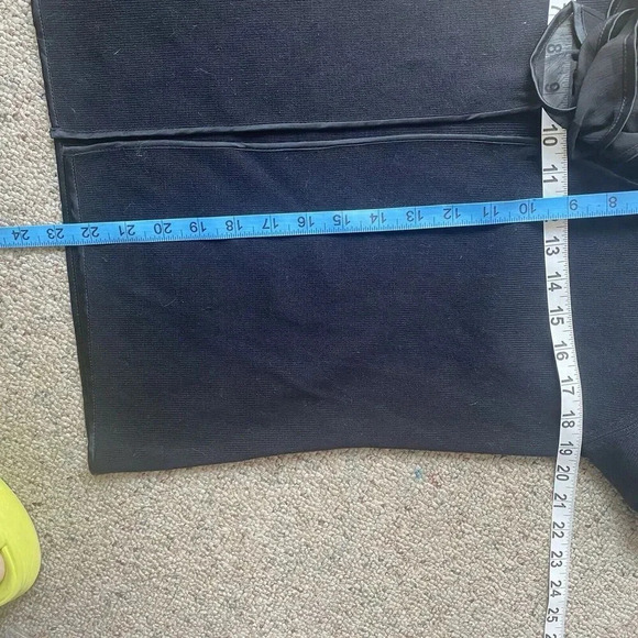 Y2K Jones New York Women's M Black Open Front Cardigan Satin Trim Ruffle Goth - Picture 4 of 11